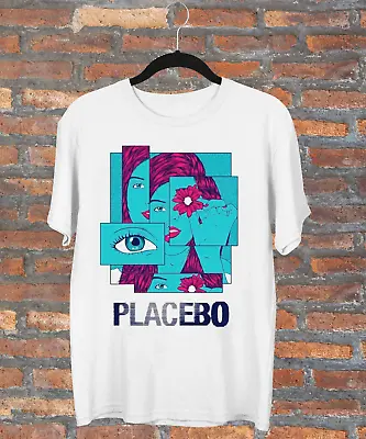 Buy Rare Placebo Tour 2023 Band Short Sleeve Gift For Fan S To 5XL T-shirt GC1487 • 21.28£