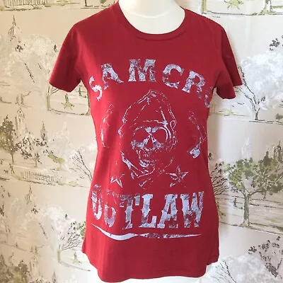 Buy Sons Of Anarchy T Shirt Top Red Women’s M Samcro Outlaw • 4.50£