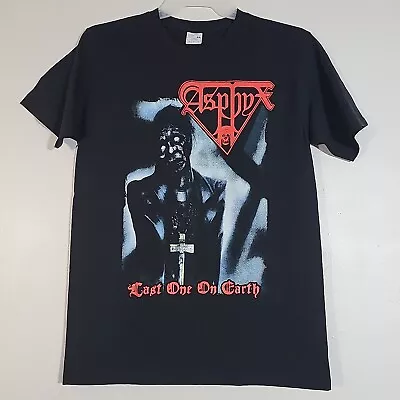 Buy ASPHYX Last One On Earth M MEDIUM T-Shirt Black Mens Yazbek Band Logo • 24.21£