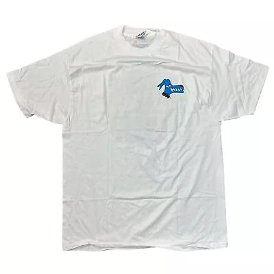 Buy Vintage Single Stitch T-Shirt Psycho Dog Graphic Print Retro Y2K White Mens XL • 24.99£