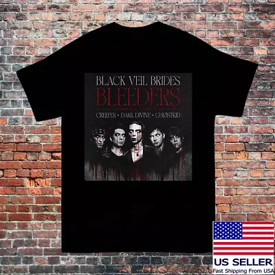 Buy BLACK VEIL BRIDES Bleeders USA Tour 2024 T Shirt Full Size S-5XL BE2265 • 19.50£
