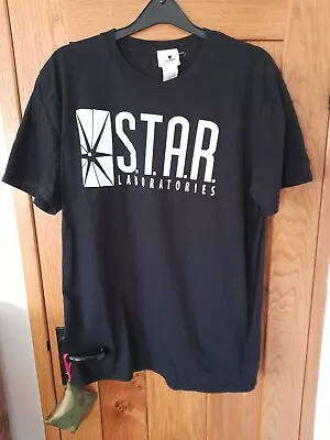 Buy The Flash Tv Series Star Labs Official Black  T-Shirt Mens Womens DC Comic LARGE • 4.99£