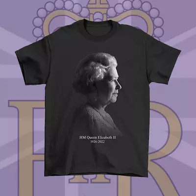 Buy QUEEN ELIZABETH In Memoriam 1926-2024  Cotton T-Shirt Mens Womens Kids • 9.04£