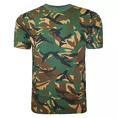 Buy Mens Camouflage T Shirt Top Vest Camo Military Hunting Army Combat Fishing M-xl • 6.89£