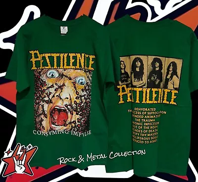 Buy Pestilence Consume Impulse T Shirt New  Size 2XL Asphyx Carcass Death Metal • 24.17£