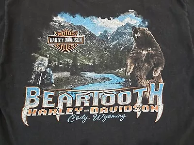 Buy Harley Davidson Beartooth Mens Tshirt Large Wyoming  • 22.87£