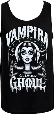 Buy Men's Vampira Tank Top Graveyard Glamour Ghoul Gothic Horror Halloween Vampire • 22.50£