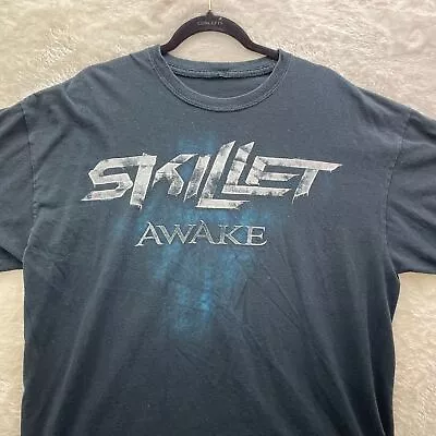 Buy Gildan Y2k 2009 Skillet Awake Short Sleeve Graphic Tee Men's Large Band T-shirt • 18.63£
