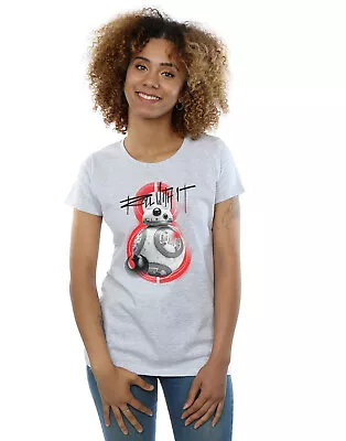 Buy Star Wars Women's The Last Jedi BB-8 Roll With It T-Shirt • 13.99£