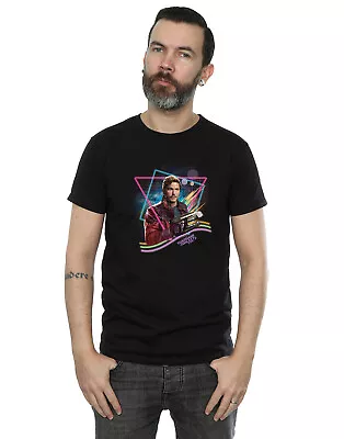Buy Marvel Men's Guardians Of The Galaxy Neon Star Lord T-Shirt • 13.99£