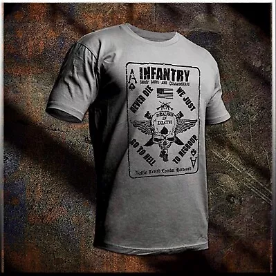 Buy Infantry T-shirt Military Infantryman Shoot Move And Communicate Combat Vet Tee • 18.63£
