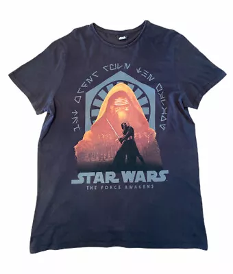 Buy Rare Star Wars The Force Awakens T Shirt, Men’s Large, Black • 4.99£