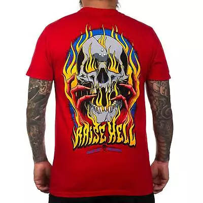 Buy Sullen Men's Raise Hell Premium Red Short Sleeve T Shirt • 31.86£
