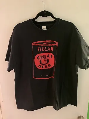 Buy Rare Fidlar Cheap Beer Size XL Gildan Black And Red Shirt  • 32.68£