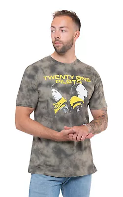 Buy Twenty One Pilots T Shirt Back To Back Band Logo New Unisex Dip Dye Green • 17.95£