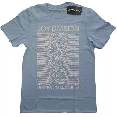 Buy Blue Joy Division Unknown Pleasures White Official Tee T-Shirt Mens Unisex • 14.99£