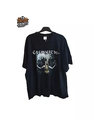 Buy Vintage Eluveitie Metal Band T-Shirt 2009 (XXL) Evocation B & C Jersey • 35.99£