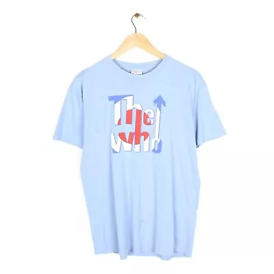 Buy The Who 00s Mens Blue Crew Neck Short Sleeve Music Tour T Shirt - Size M • 8.50£