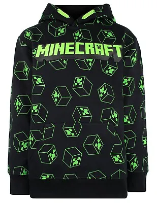 Buy Minecraft Hoodie For Boys Cotton Green Creeper Sweatshirt Warm Christmas Gift • 20.99£