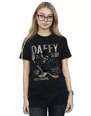 Buy Looney Tunes Women's Daffy Duck Concert Boyfriend Fit T-Shirt • 13.99£