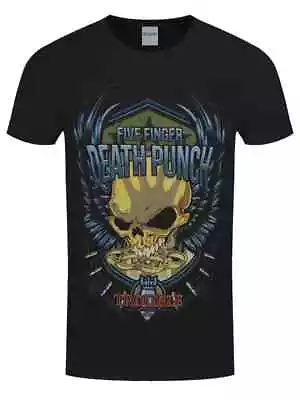 Buy Five Finger Death Punch T Shirt Trouble Unisex New Official Licensed Tee Black • 24.99£