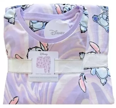 Buy Ladies Fleece Pyjamas DISNEY Stitch  Women Size M Nightwear Primark Soft Touch • 19.48£