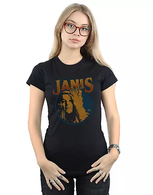 Buy Janis Joplin Women's Distressed Circle T-Shirt • 15.99£