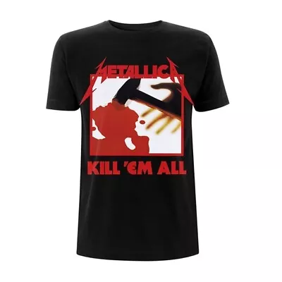 Buy METALLICA - KILL EM ALL TRACKS BLACK T-Shirt, Front & Back Print Medium • 20.50£