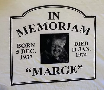 Buy Pee Wee Herman Big Adventure In Memoriam Large “Marge”Tee Shirt 2XL *Rare* • 19.61£