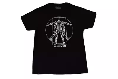 Buy Marvel Avengers Age Of Ultron Mens Iron Man Vitruvian Man Funny Shirt New L • 5.59£