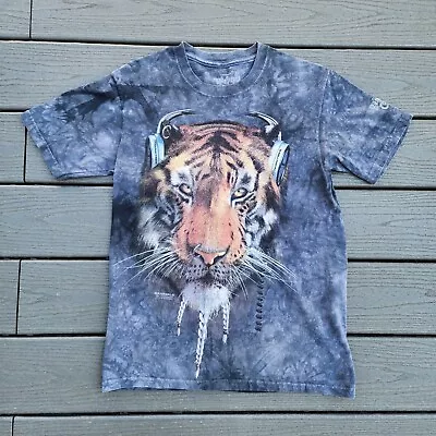 Buy RainForest Cafe Techno Tiger Graphic T-shirt Men's Small Gray Tie Dye • 4.66£