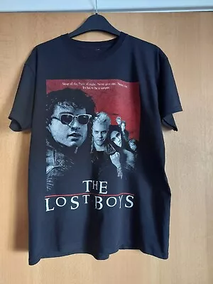 Buy Official Lost Boys Vampire Gothic Movie Poster T Shirt Size M BNWOT Black  • 12.95£