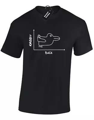 Buy Rabbit Duck Graph Mens T Shirt Funny Joke Design Teacher Gift Present S - 5xl • 8.99£