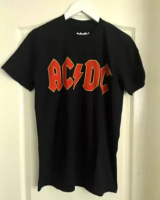 Buy AC/DC T Shirt Red Logo Black Mens Medium Classic Rock Metal Tee New • 14.99£