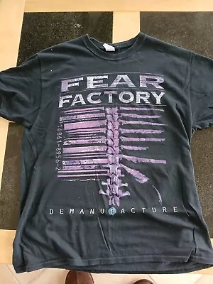 Buy Official Fear Factory T Shirt Demanufacture Black Mens Classic Rock Metal Tee • 12£