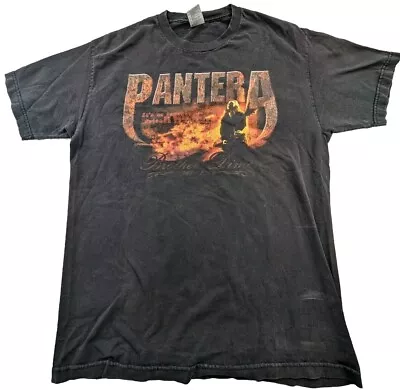 Buy VTG Pantera T-Shirt Dimebag Darrell Tribute Tee Y2K Distressed Thrashed Sz Large • 58.81£