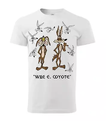 Buy Wile E Coyote And The Road Runner Shirt Funny White Unisex Size S-5XL RE435 • 18.62£