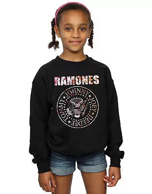 Buy Ramones Girls Flower Rose Sweatshirt • 15.99£