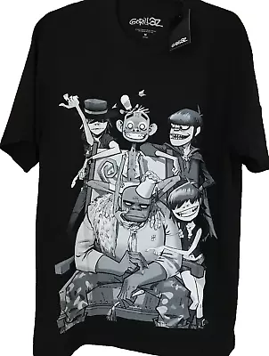 Buy GORILLAZ T-Shirt Printed On Both Sides Limited Edition Size M But Fits L • 29.99£