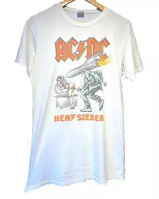 Buy AC/DC Heat Seeker 1988 Original Vintage T Shirt • 95£