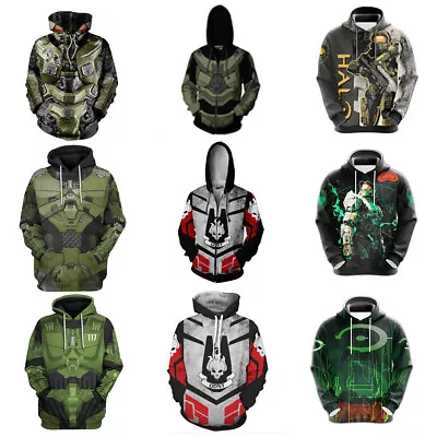 Buy Cosplay Master Chief 3D Hoodies Adult Sweatshirt Jacket Coat Costumes • 18£