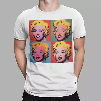 Buy MARILYN MONROE T-Shirt  Retro Model Movie Unisex Tee Gift White Classic Pop Art • 6.99£