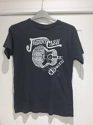 Buy Johnny Cash Shirt XLarge Black White Music Band Rock  Short Sleeve • 14.99£