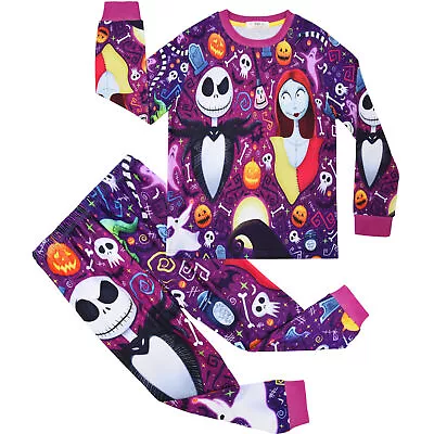 Buy The Nightmare Before Christmas Pajamas Set Kids Jack Skellington Shirt Pants • 14.86£