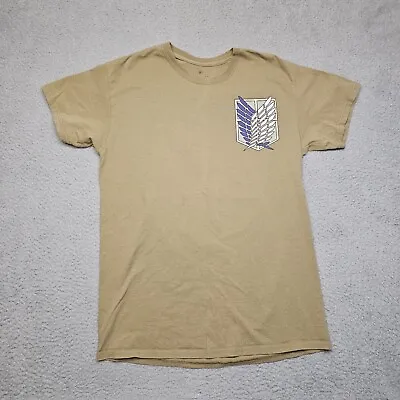 Buy AOT Wings Of Freedom Attack On Titan Shirt Mens Medium Short Sleeve • 12.53£