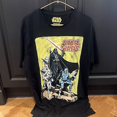 Buy StarWars Tshirt Mens Black Vintage Official Star Wars.com Merchandise  • 17.99£