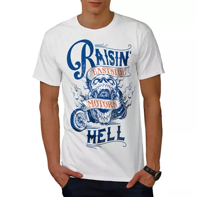Buy Wellcoda Raising Hell Bike Fashion Mens T-shirt • 17.99£