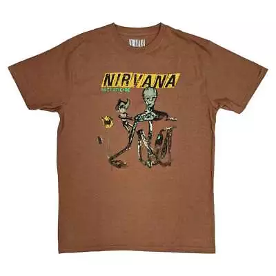Buy Nirvana T Shirt Incesticide Band Logo New Official Unisex Brown • 17.95£