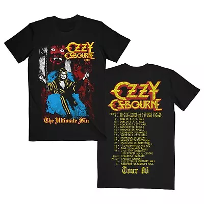 Buy Classic Ozzy Osbourne Tour 86 Unisex Men S-5XL Shirt BL2.24 • 31.03£