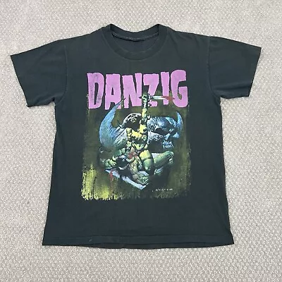 Buy Vtg Danzig How The Gods Kill Single Stitch Tour T Shirt Size Large Single Stitch • 186.38£